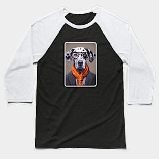 Dalmatian with glasses Baseball T-Shirt